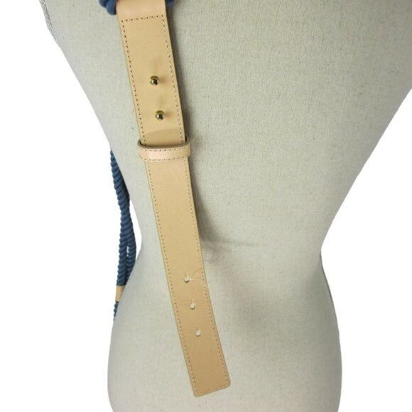 Chico's Rope Leather Belt Nautical Coastal Size L NEW $54 - Picture 9 of 9